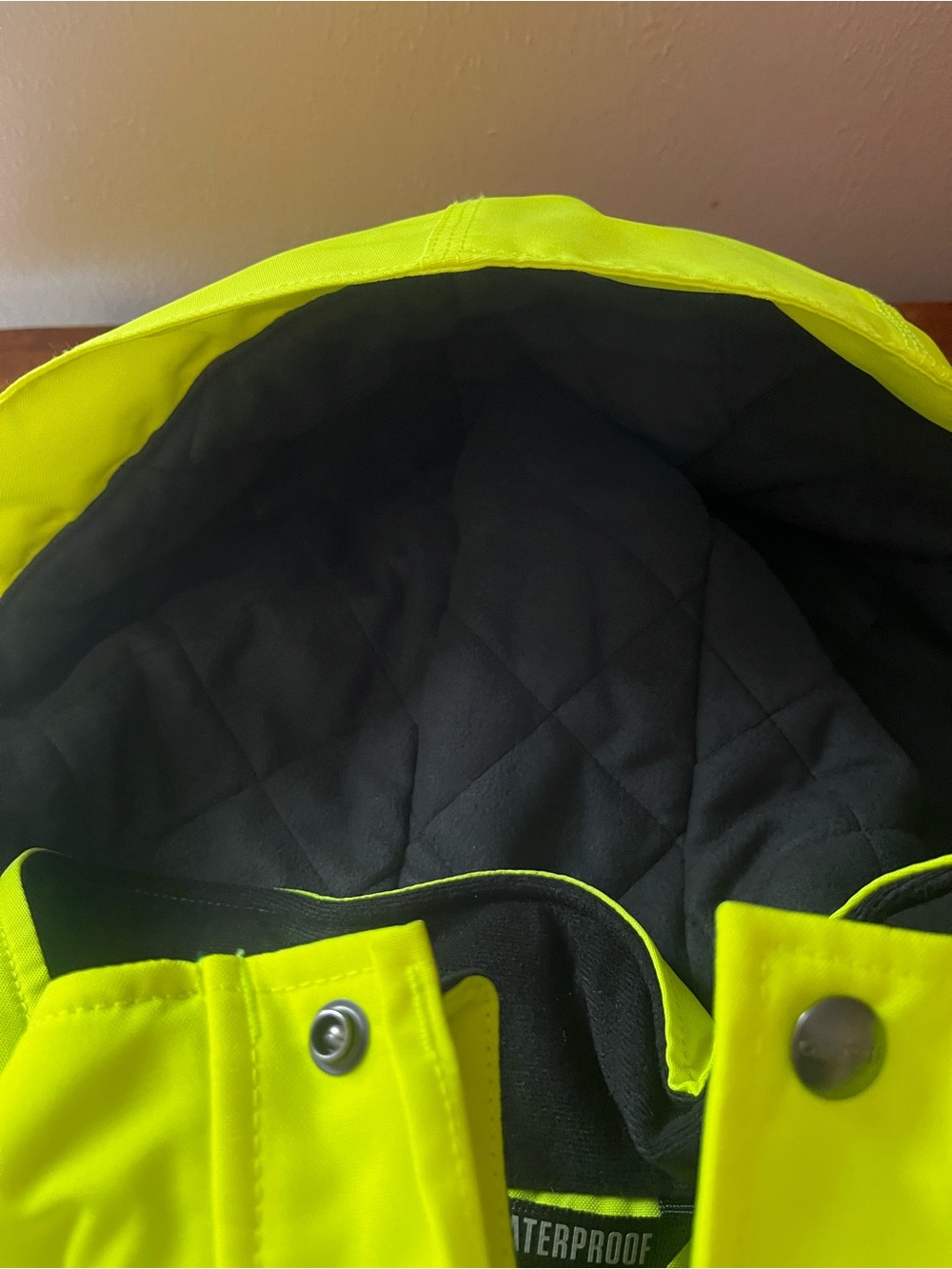 Carhartt Waterproof Loose Fit Hi Viz Winter Hooded Jacket Sz XL - Picture 10 of 13